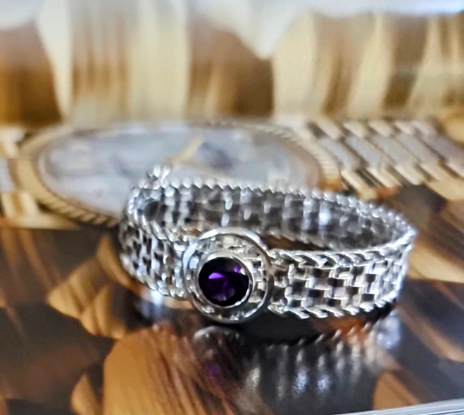 Pulsera Basotho hecha a mano en plata de ley Artesano en venta