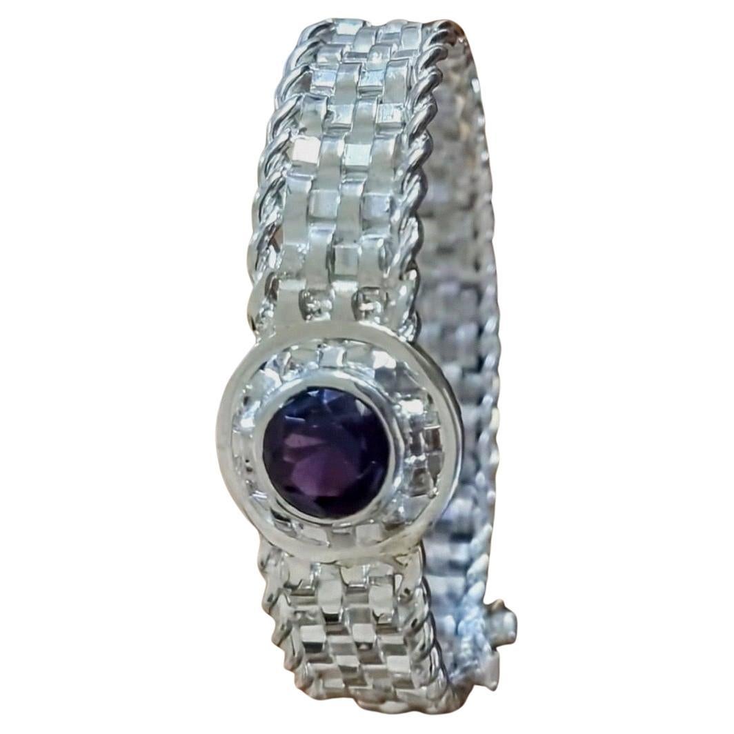 Pulsera Basotho hecha a mano en plata de ley en venta 1