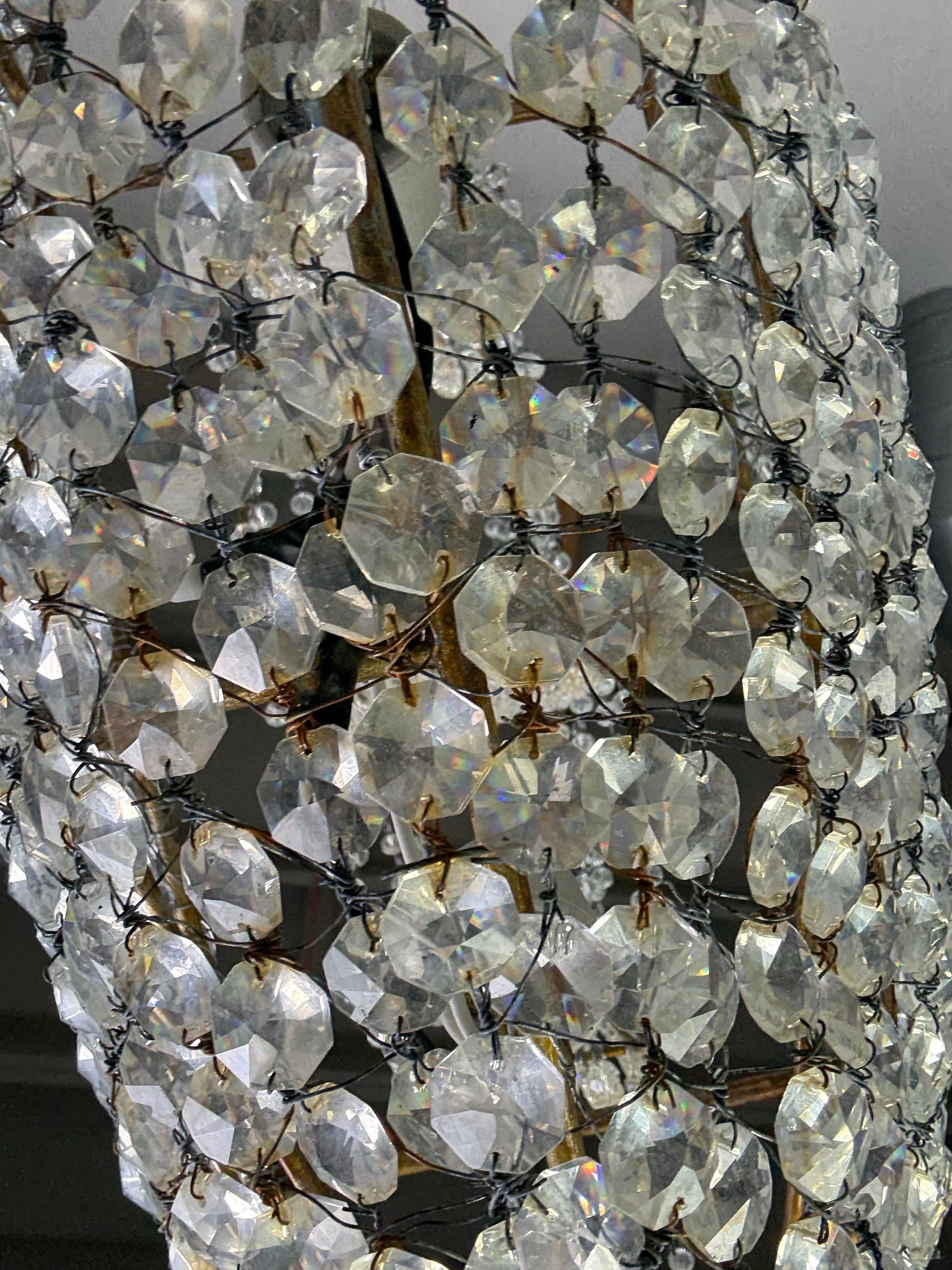 Redondo Crystal Beaded Ship Chandelier by Miamar Home For Sale 7
