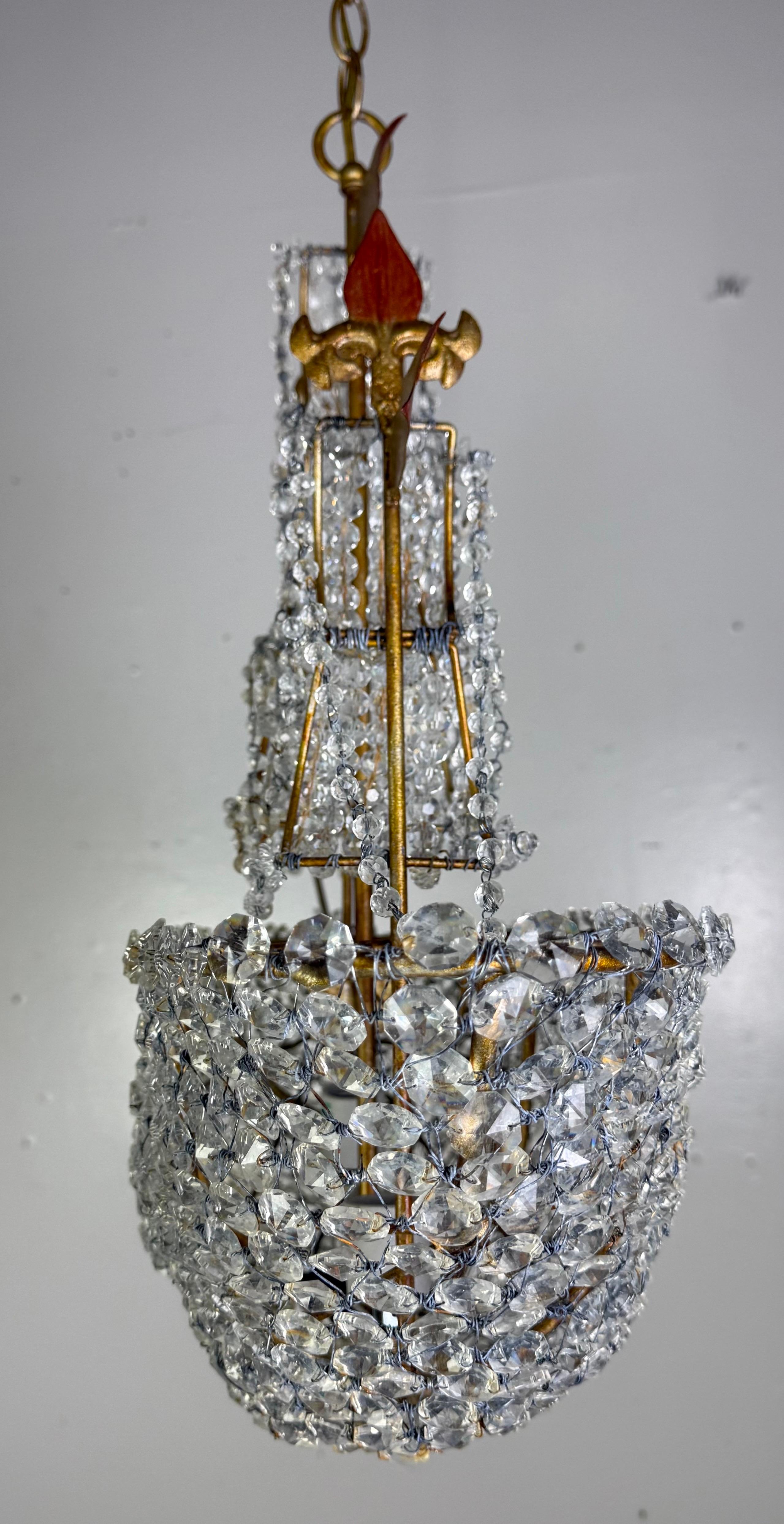 Redondo Crystal Beaded Ship Chandelier by Miamar Home For Sale 3