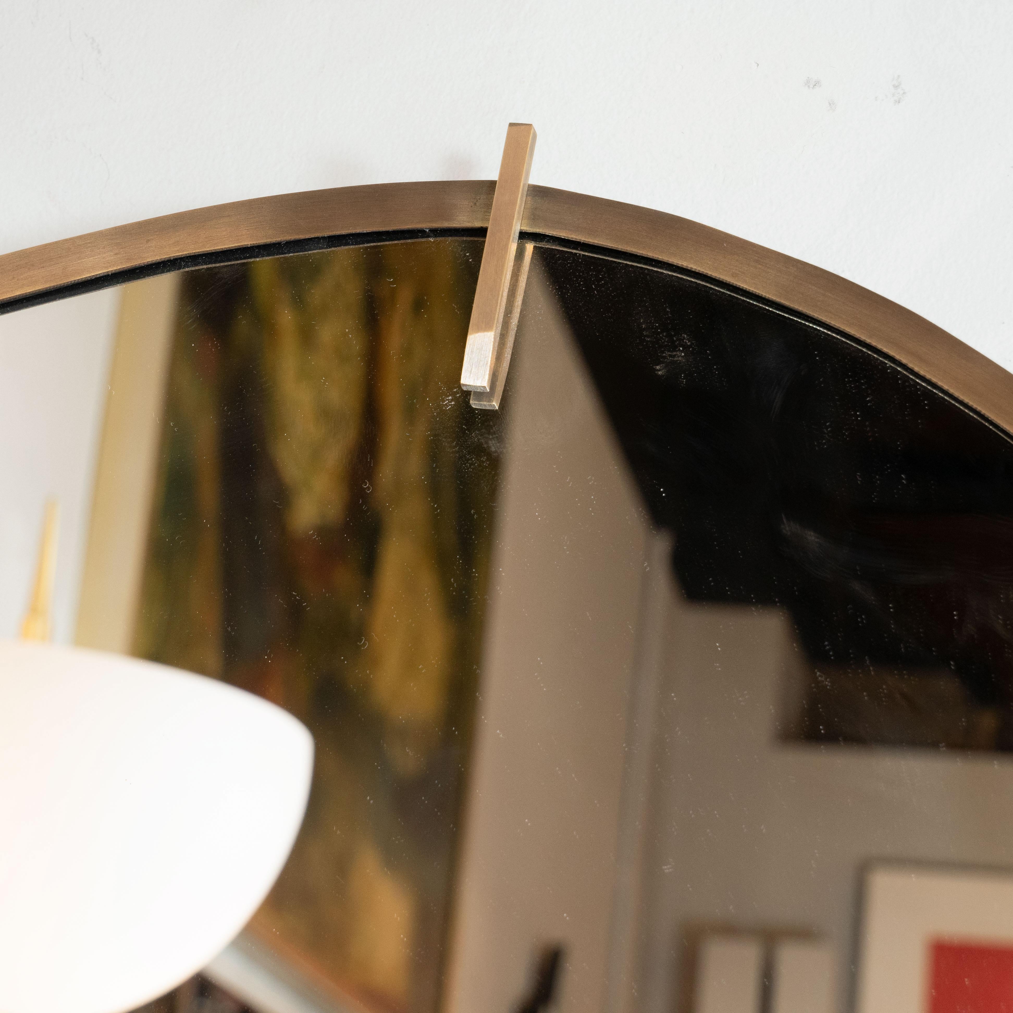 Contemporary Custom Handmade Organic Modernist Mirror in Oil Rubbed Bronze
