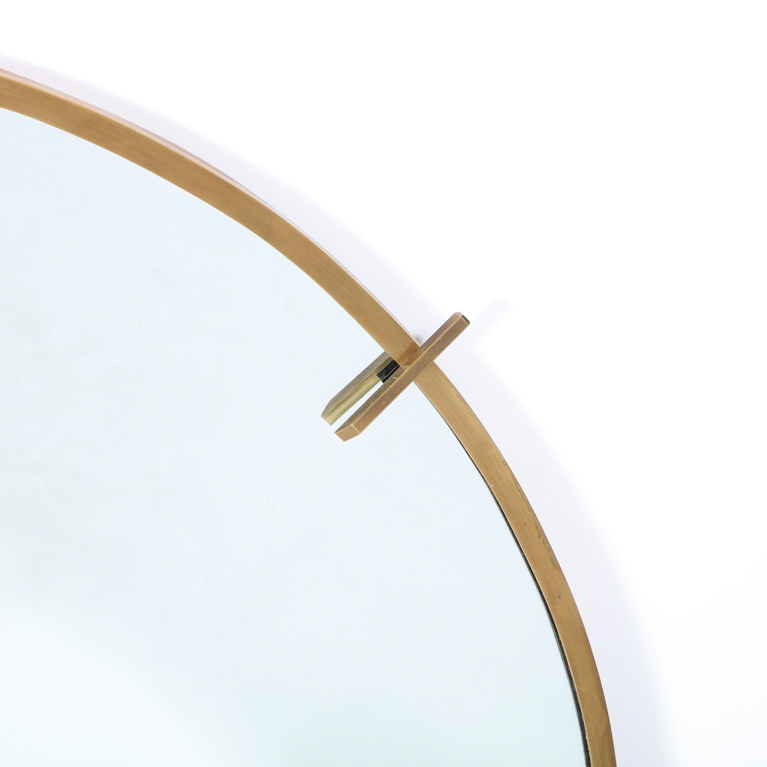 Contemporary Custom Handmade Organic Modernist Mirror in Oil Rubbed Bronze For Sale