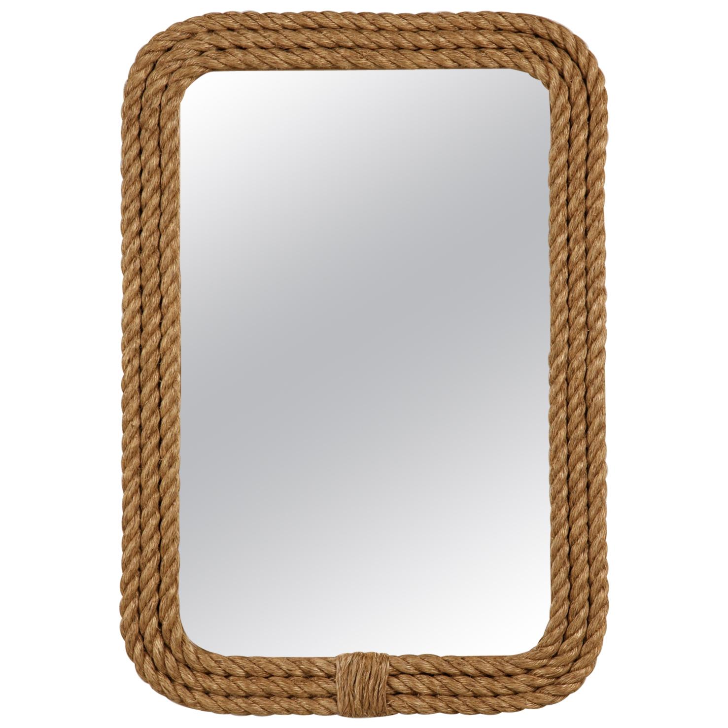 Custom Handmade Rope Border Rectangular Mirror Available in Any Dimension