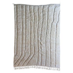 Alfombra de lana marroquí tejida a mano a medida - Textura ultra suave y elegancia atemporal