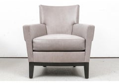 Custom Holly Hunt Leather Jockey Club Chair