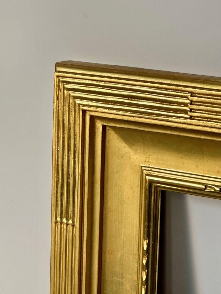 Custom Hollywood Regency Style Carved Giltwood Mirror / Painting Frame