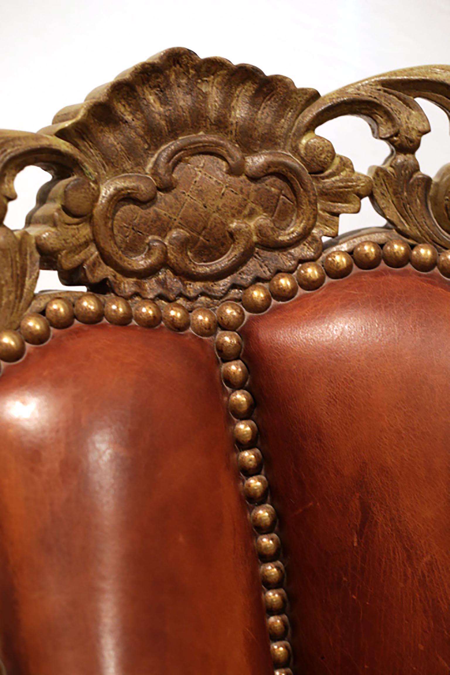 Custom Horn, Leather, Bronze Sofa Signed by Michel Haillard, circa 1990s 4