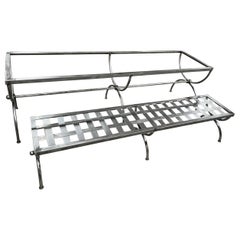 Custom Indoor or Outdoor Patio Dining Table and Bench by BH&A