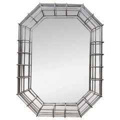 Custom Industrial Style Octagonal Mirror