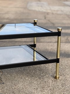 Custom Iron & Brass Cocktail Table available in any color Ships in 3 weeks