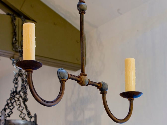 Rustico Lampadario personalizzato in ferro 