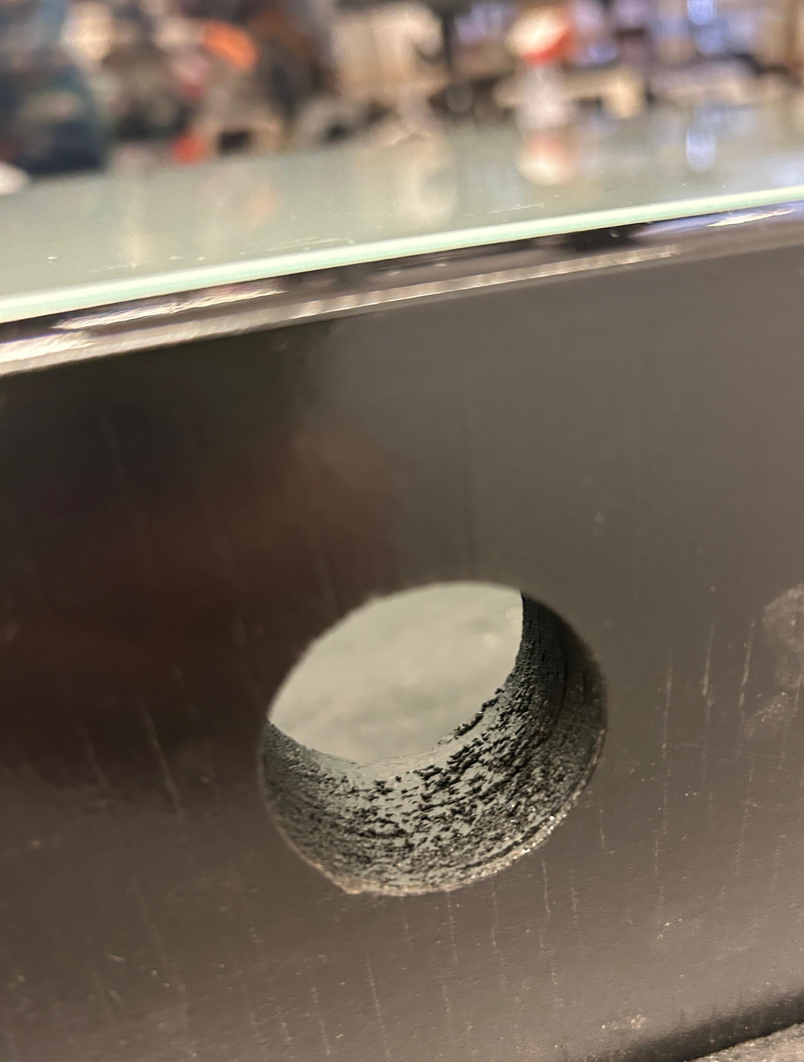Nodo Carrello da bar in vetro italiano personalizzato nello stile di Saporiti in vendita