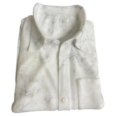 Custom Italian Carrara Marble Sculptural Shirt