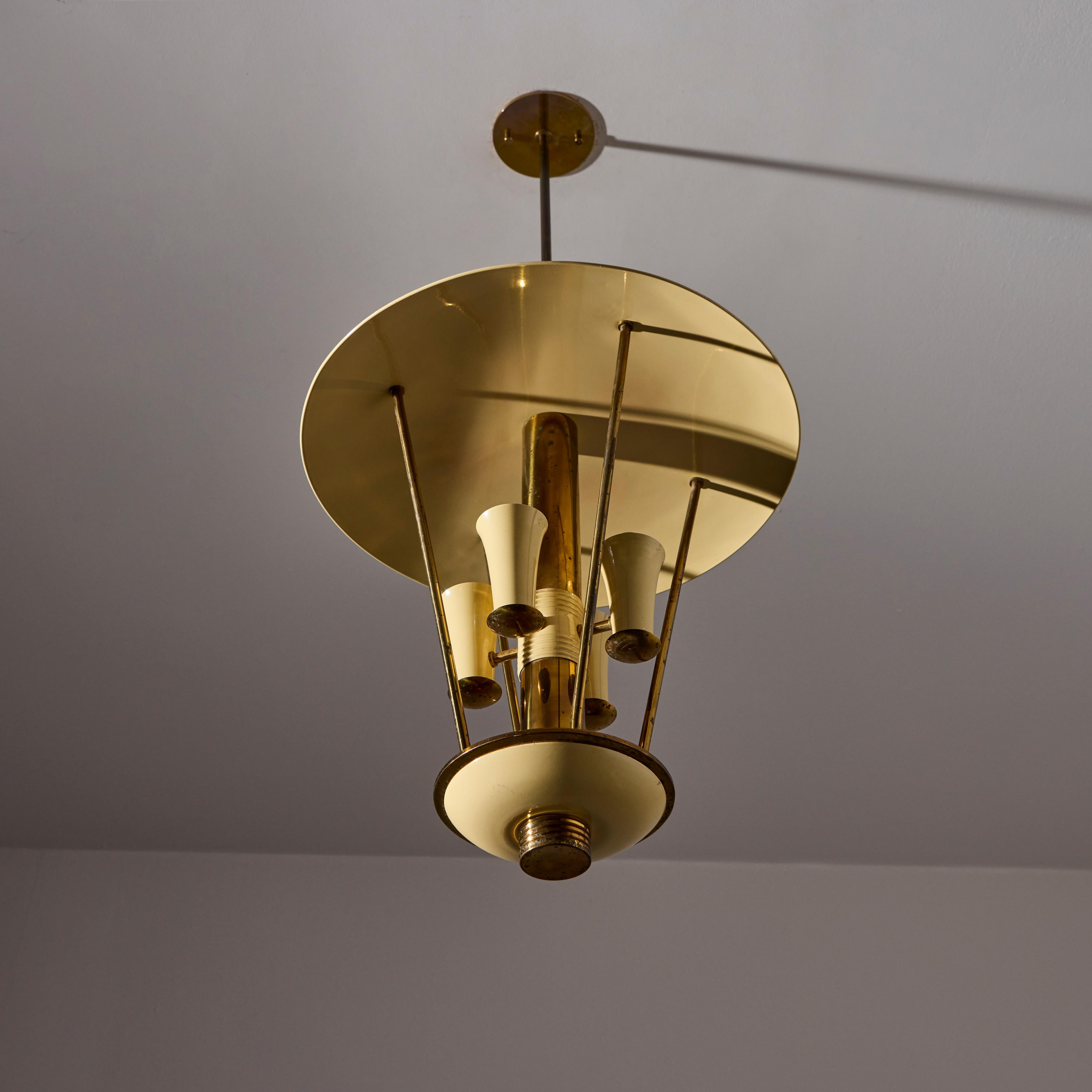 Custom Italian Ceiling Light For Sale 3