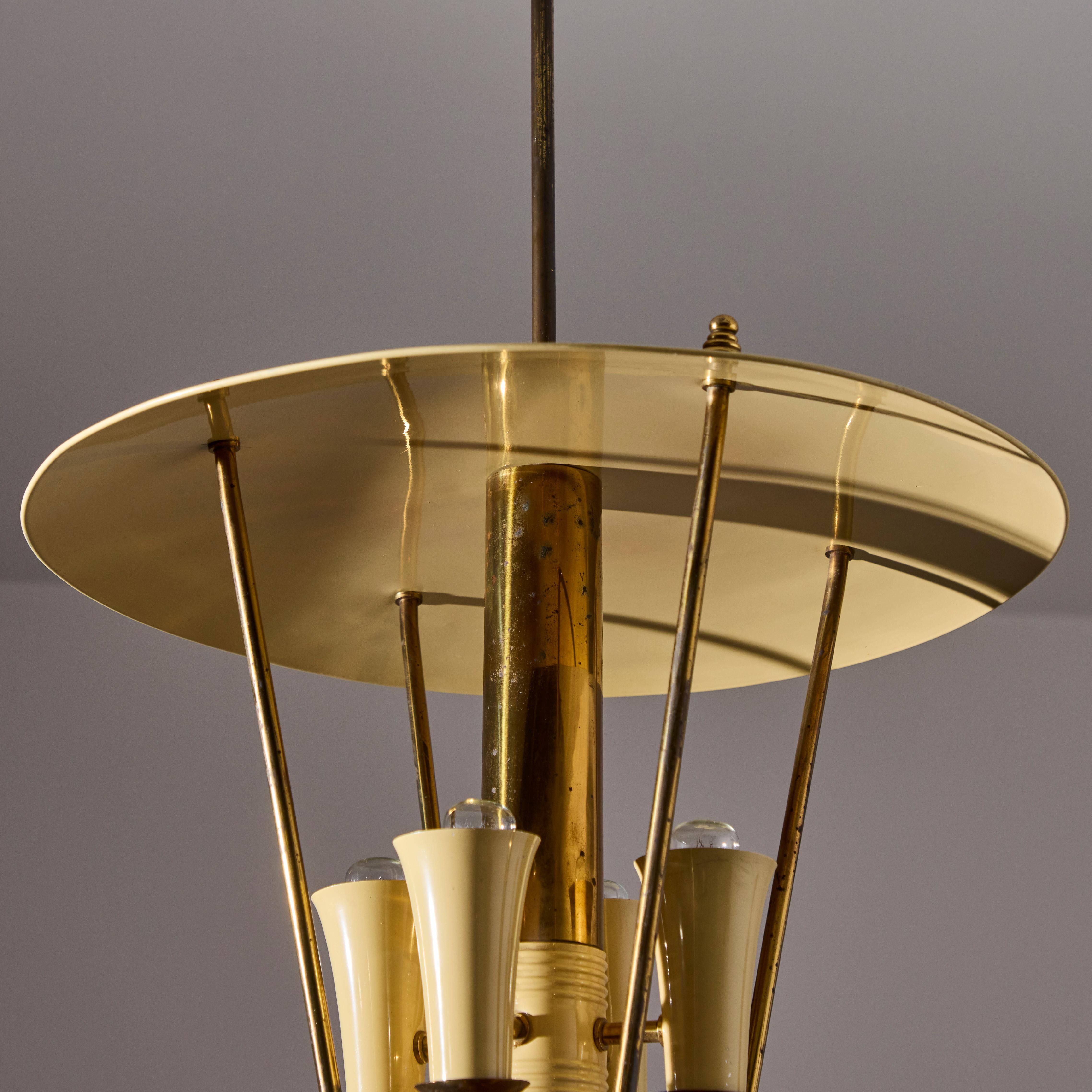 Custom Italian Ceiling Light For Sale 6