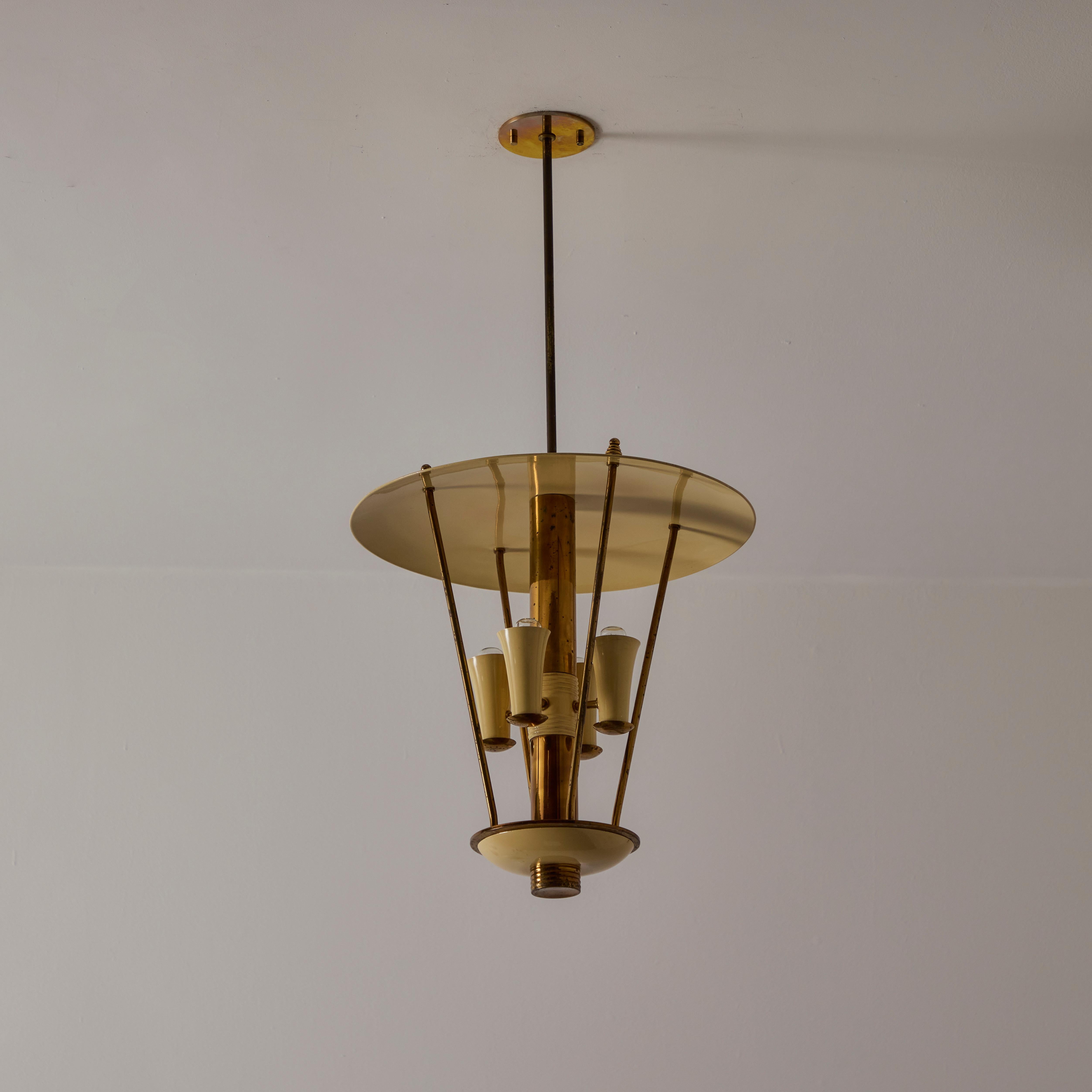 Mid-Century Modern Custom Italian Ceiling Light For Sale