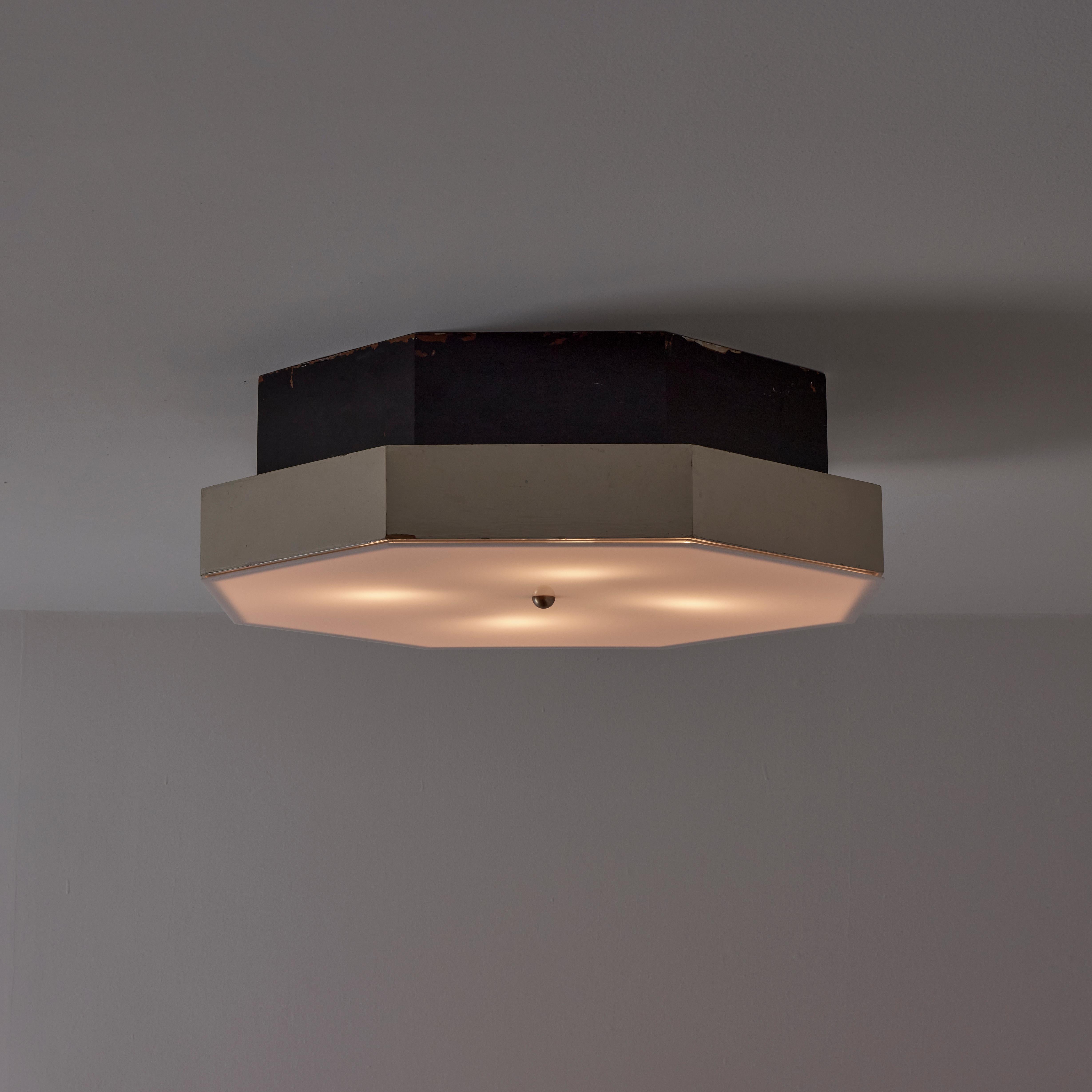 Custom Italian Ceiling Light In Fair Condition For Sale In Los Angeles, CA