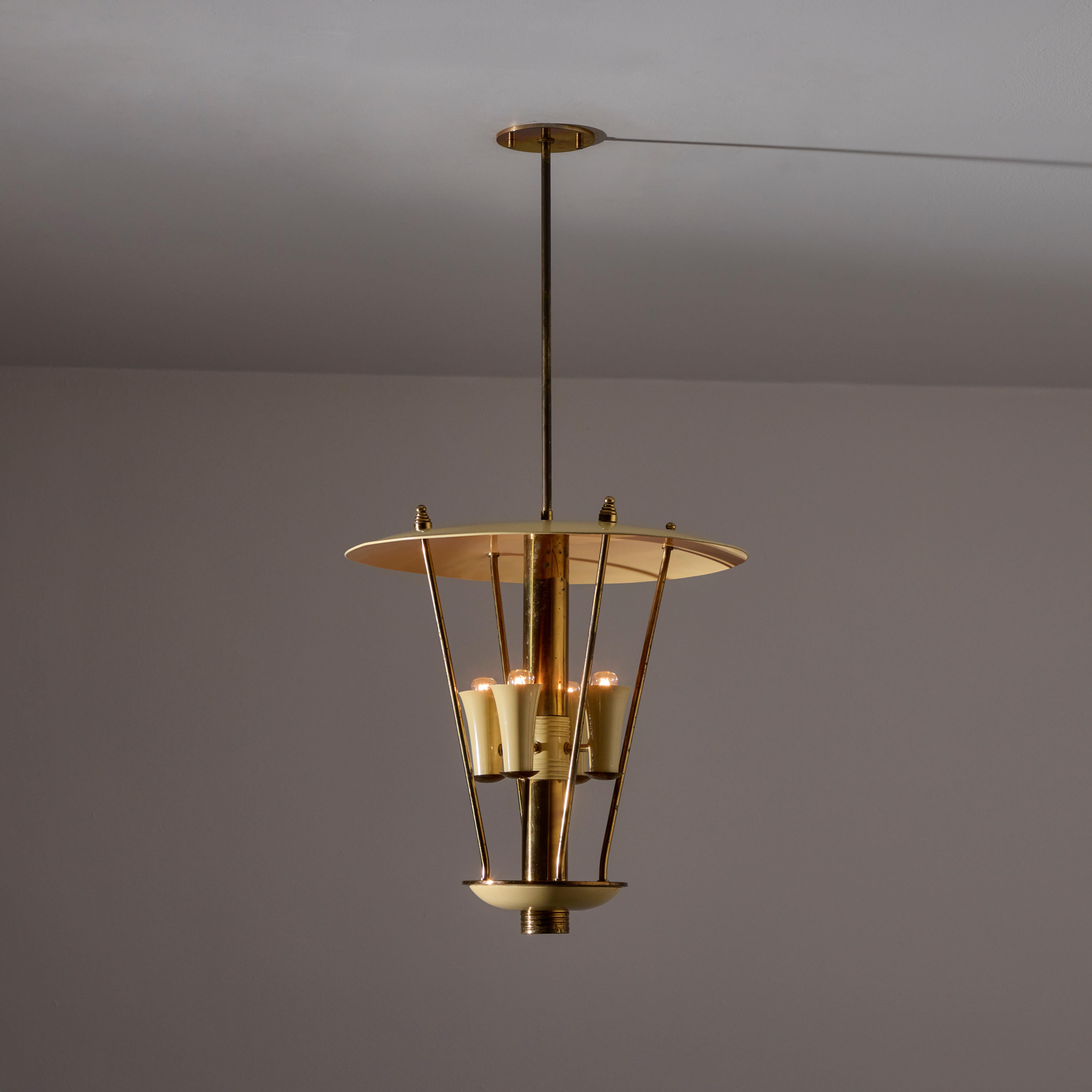 Custom Italian Ceiling Light In Good Condition For Sale In Los Angeles, CA