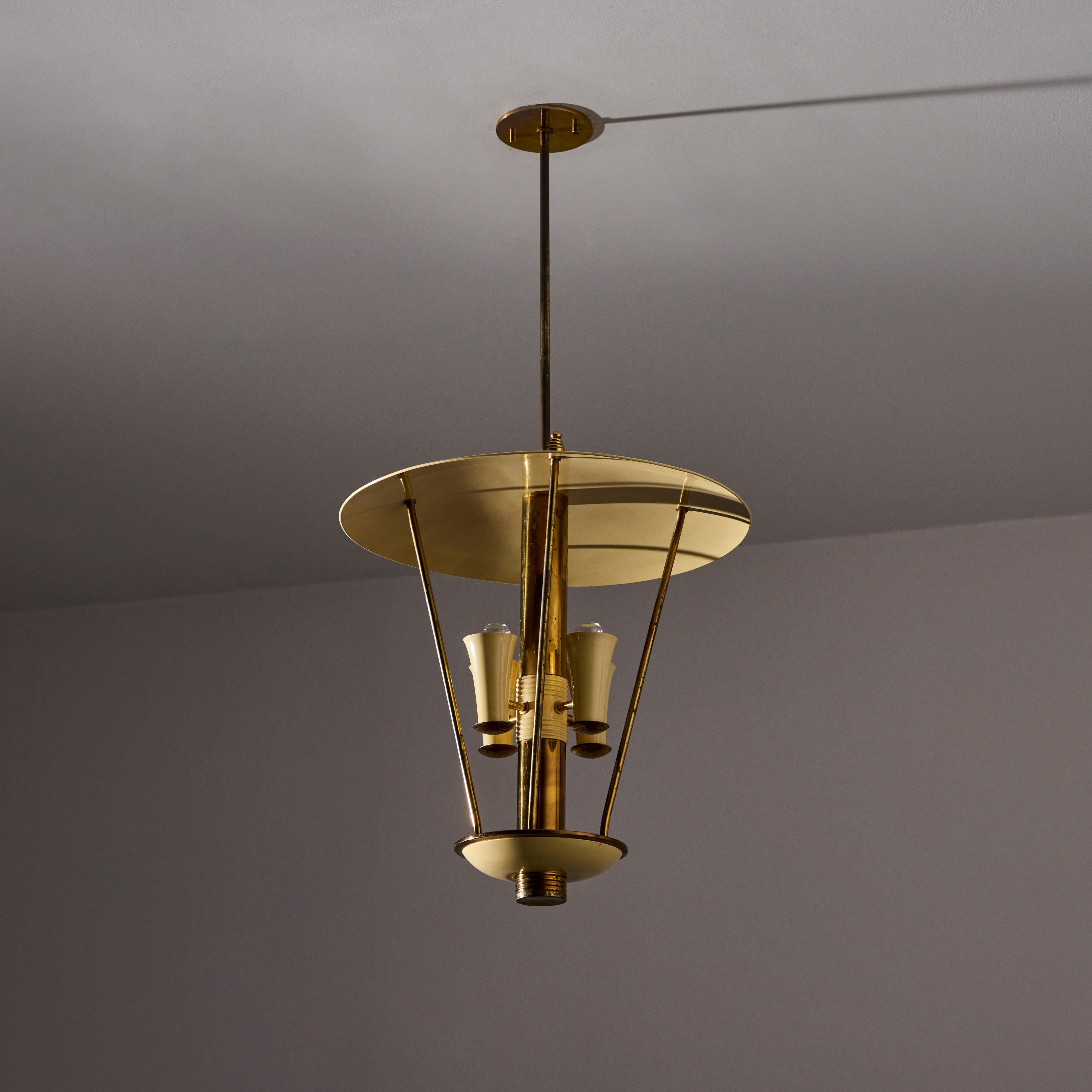Custom Italian Ceiling Light For Sale 1