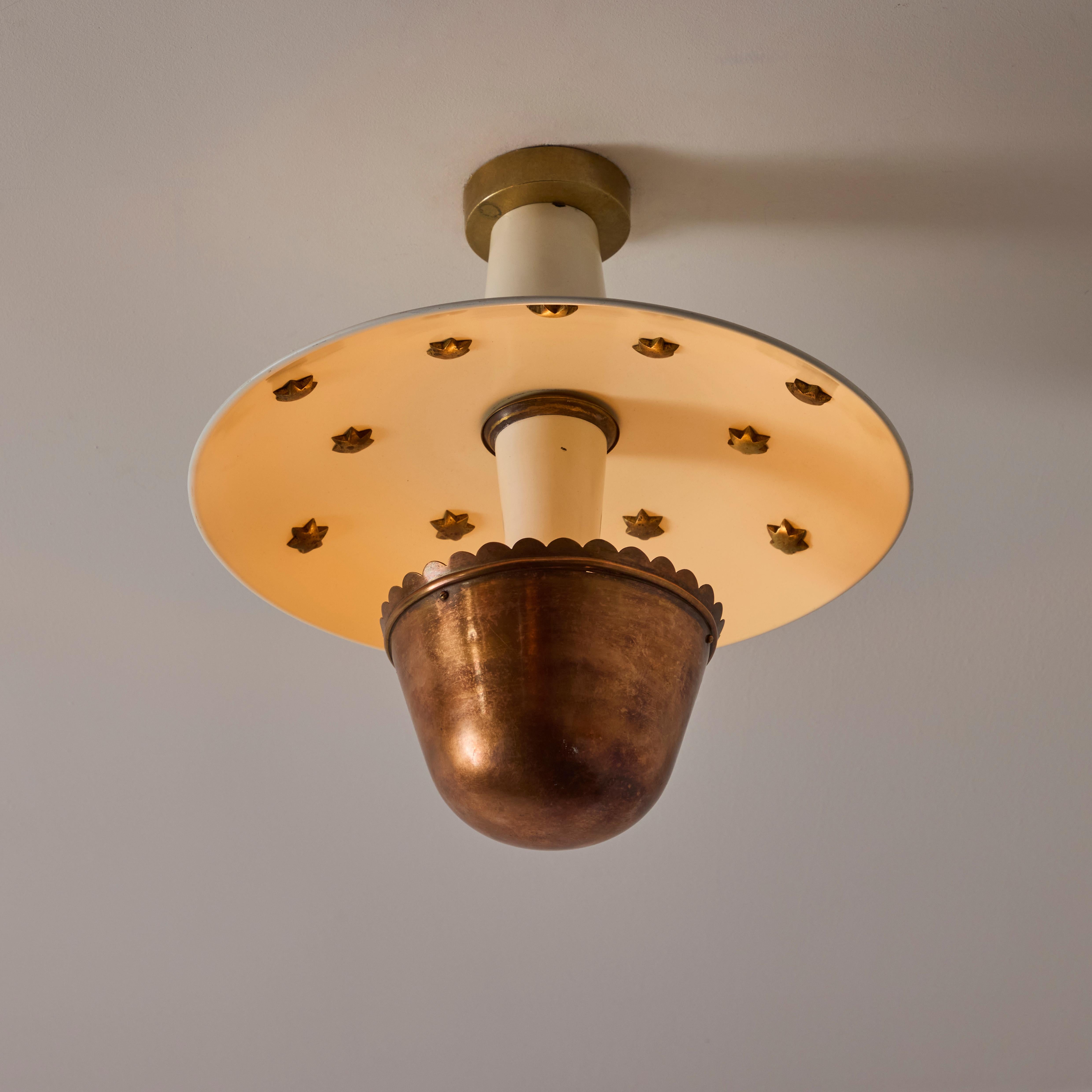 Single Custom Italian Ceiling Light 4