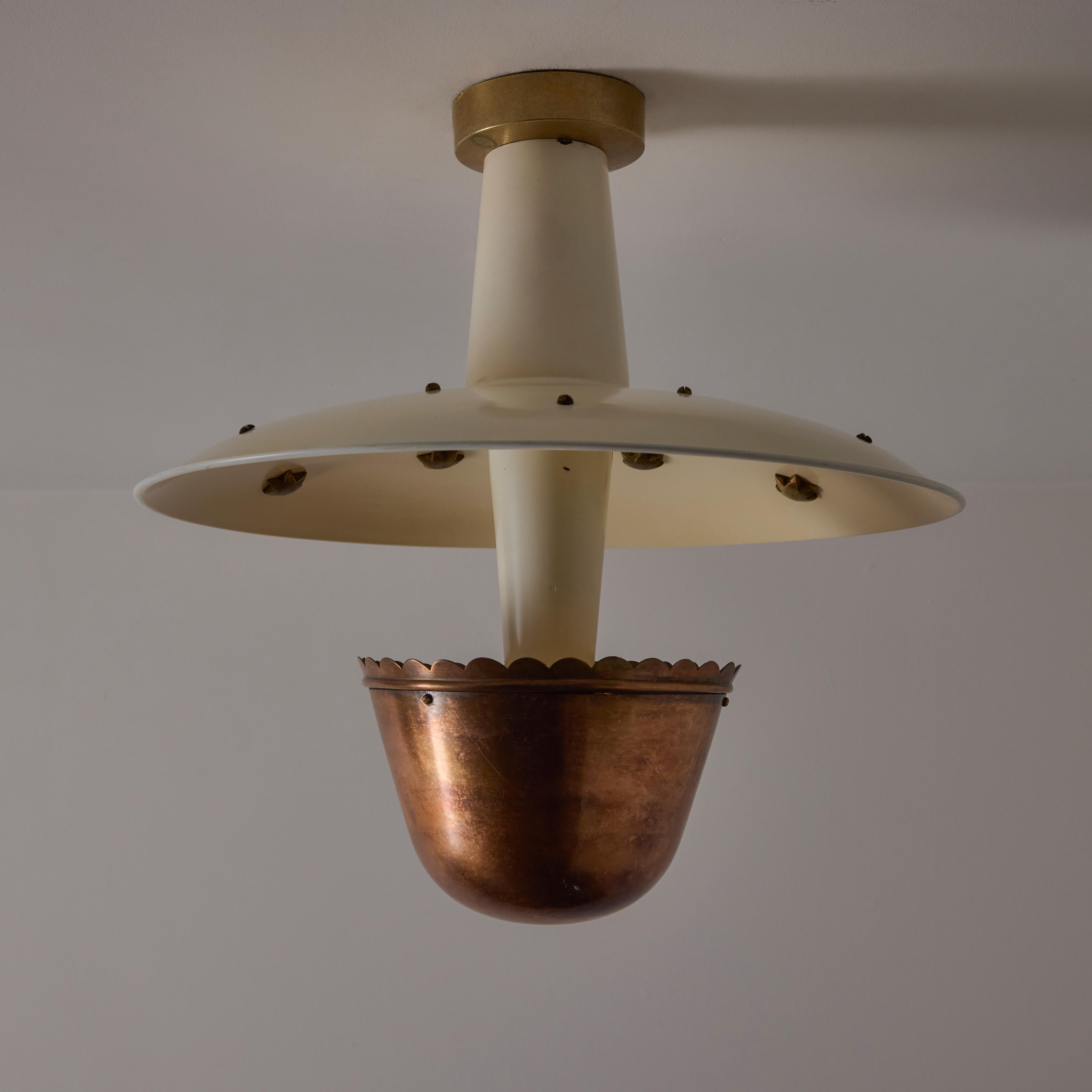 Single Custom Italian Ceiling Light 6