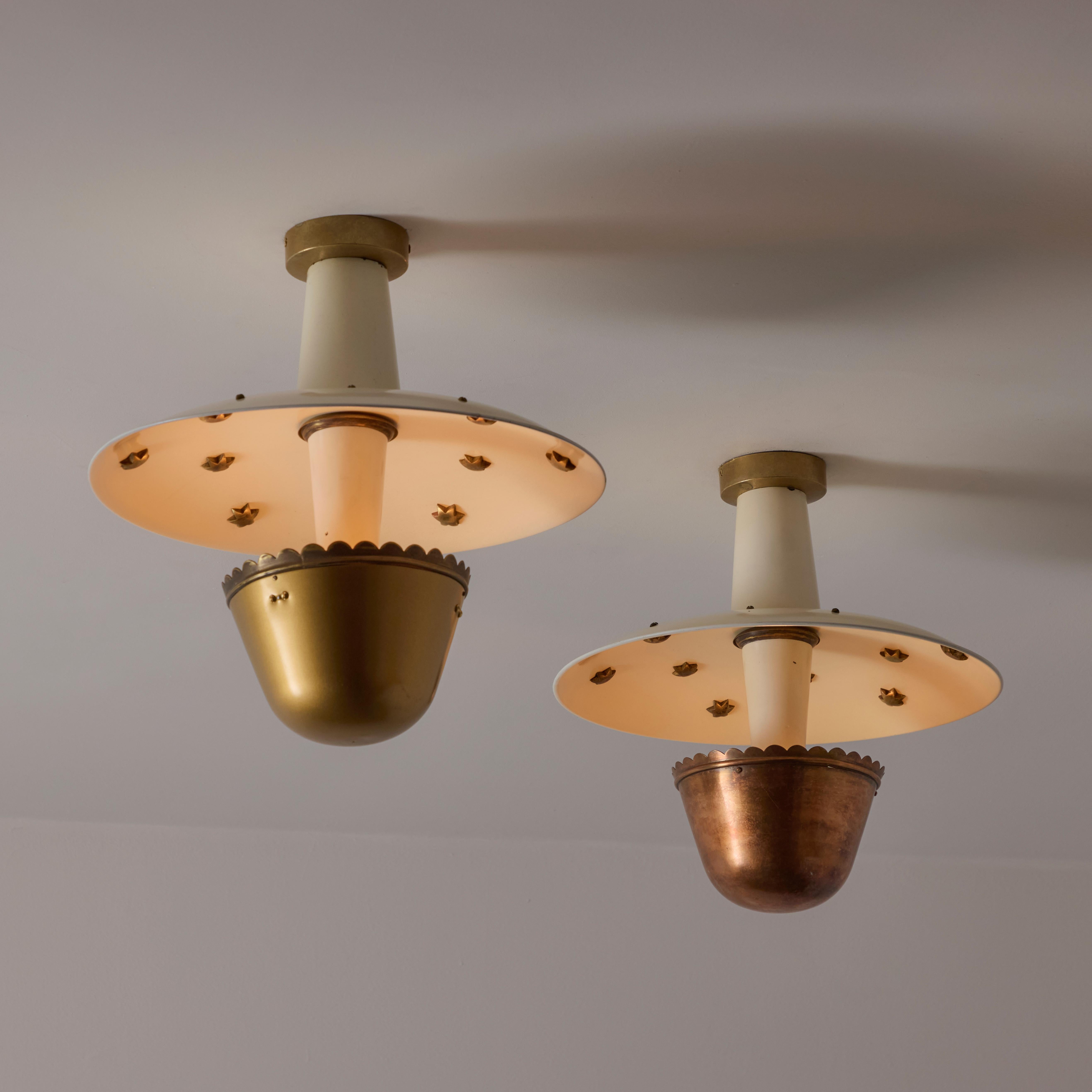 Single Custom Italian Ceiling Light 7