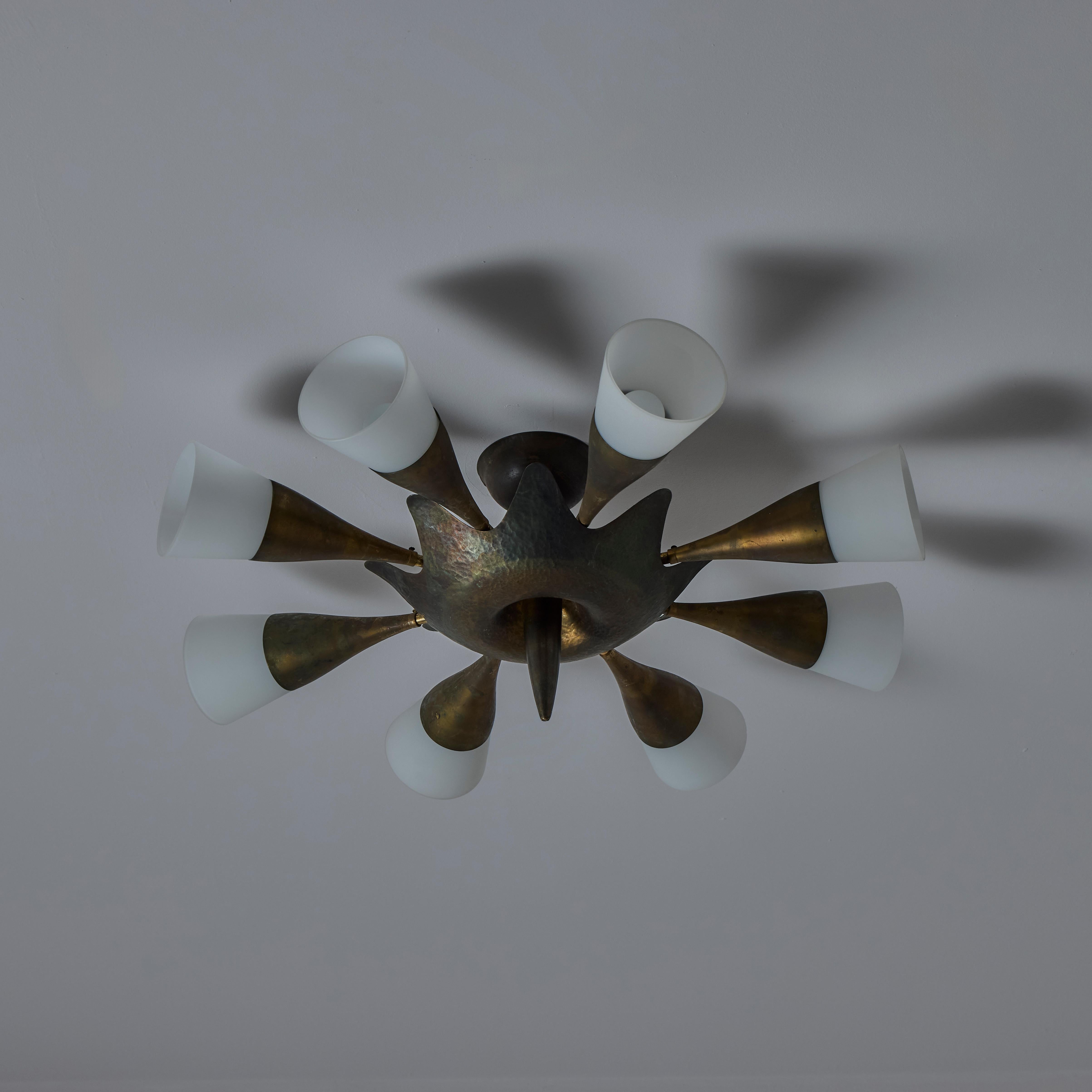 20th Century Custom Italian Flush Mount For Sale