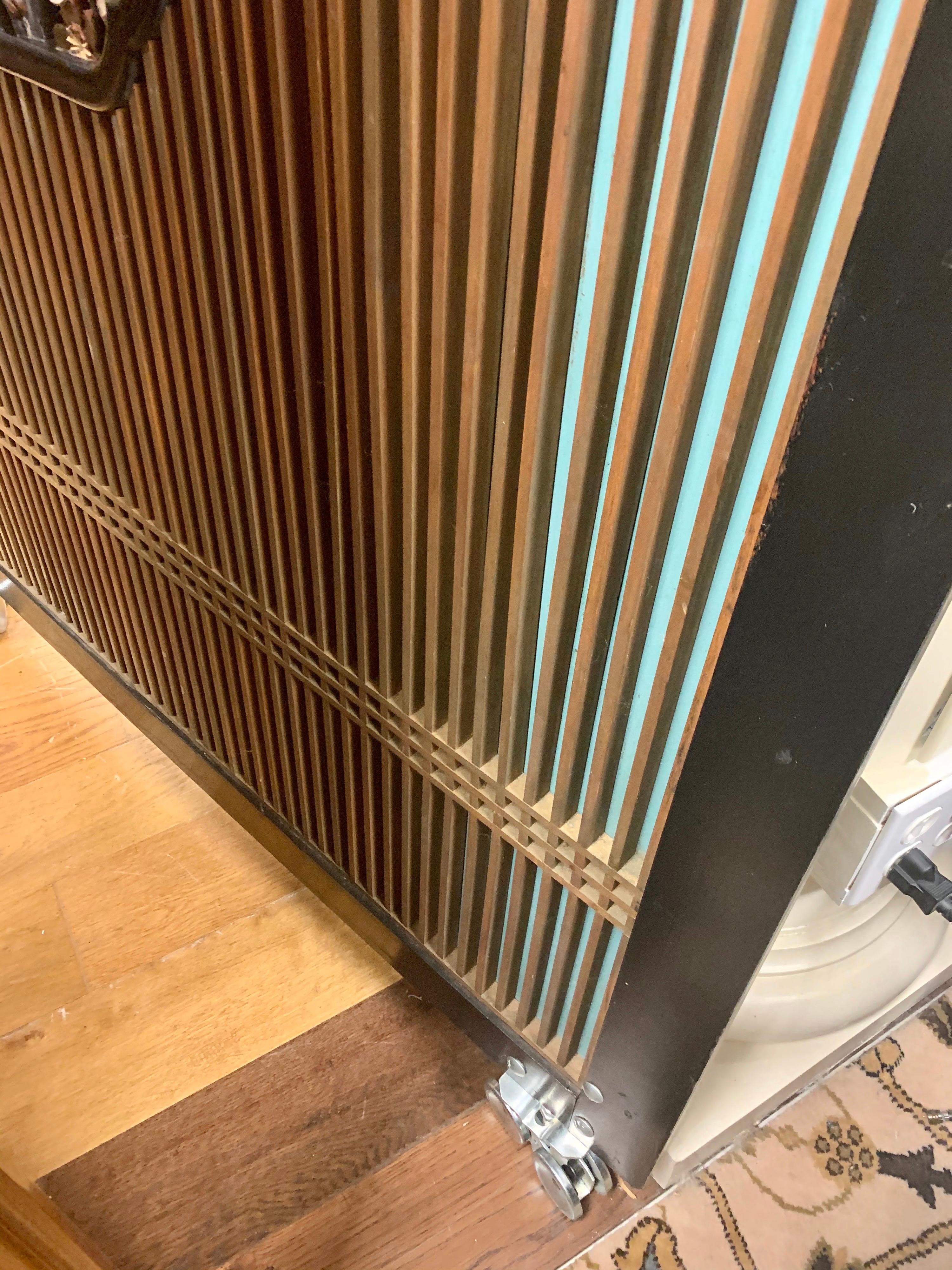 Custom Asian Japanese Architectural Shoji Sliding Barn Doors on Casters 5