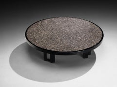 Table basse personnalisée Jean Claude Dresse en granit
