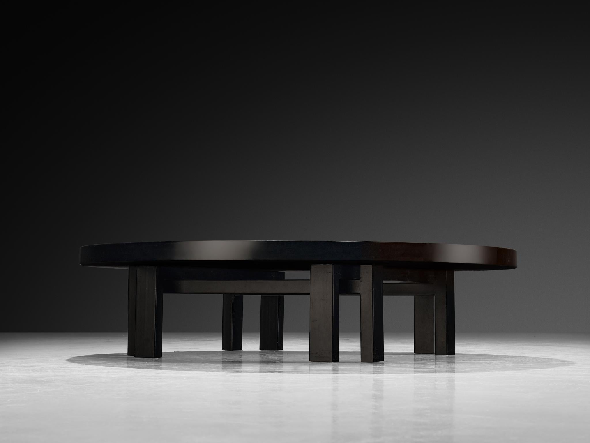 Belge Custom Jean Claude Dresse Coffee Table in Granite en vente