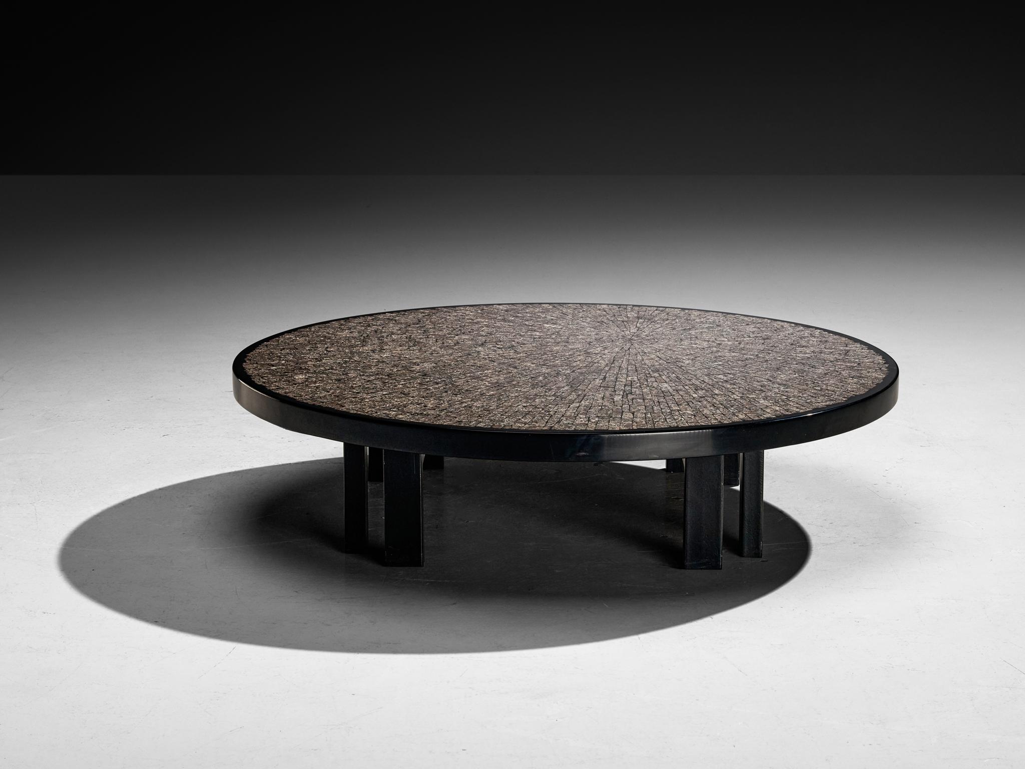 Résine Custom Jean Claude Dresse Coffee Table in Granite en vente