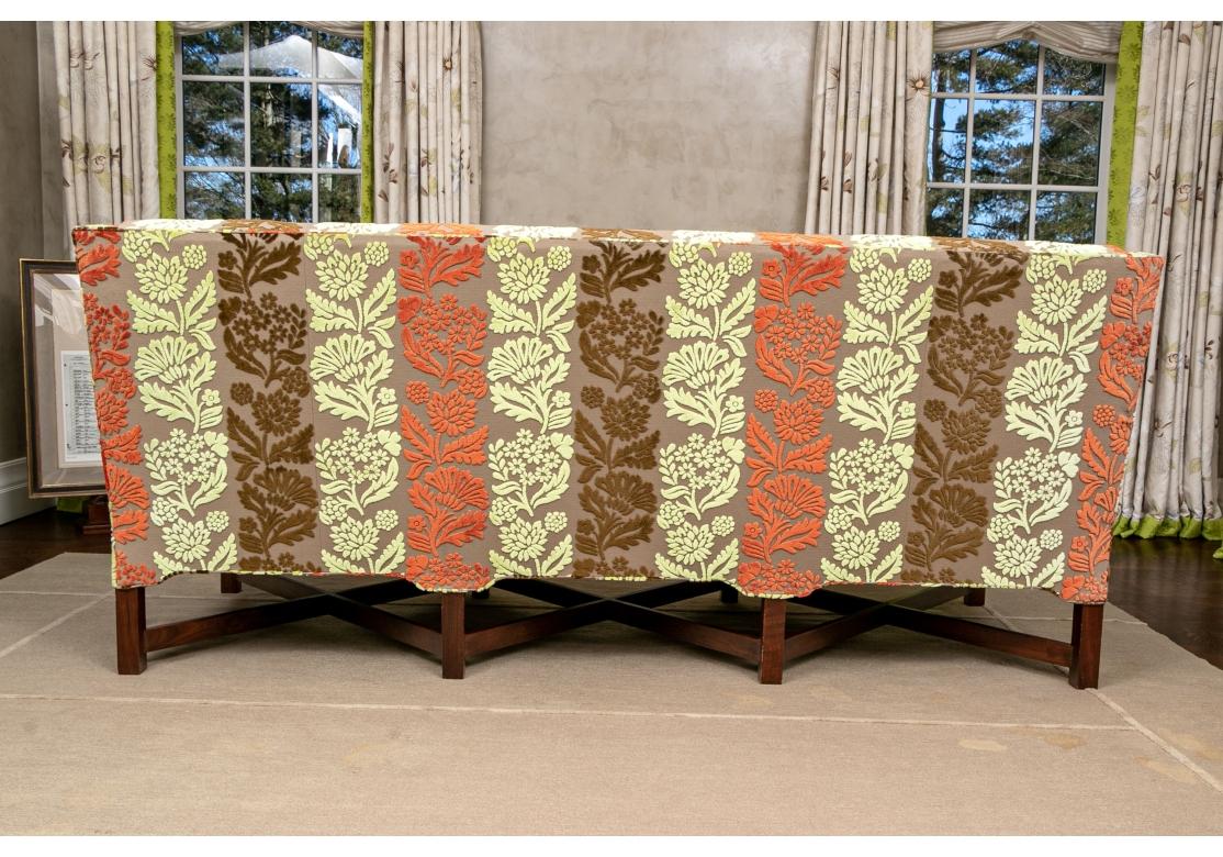 Custom John Roselli - O' Henry House Sofa In Custom Cut Velvet  #1 For Sale 4