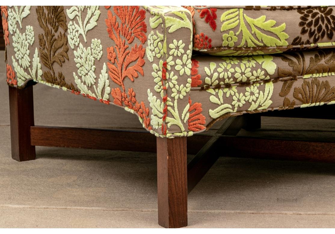 American Custom John Roselli - O' Henry House Sofa In Custom Cut Velvet  #1 For Sale