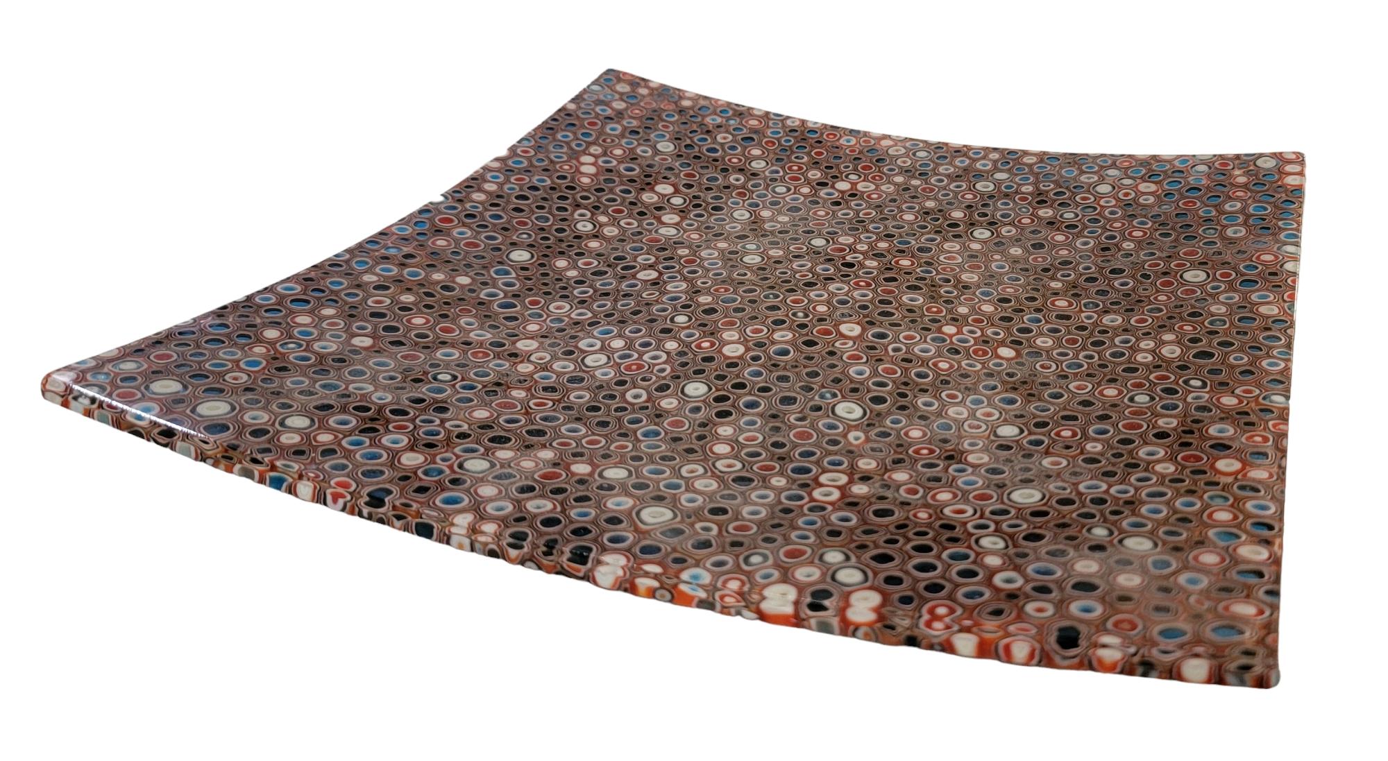 Maßgefertigte Joseph Enzo-Glasplatte/Wandteppich Murine, 5 Glas (Ende des 20. Jahrhunderts) im Angebot