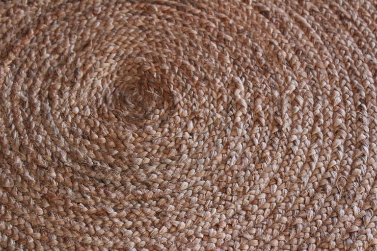 Custom Jute Ottoman at 1stDibs