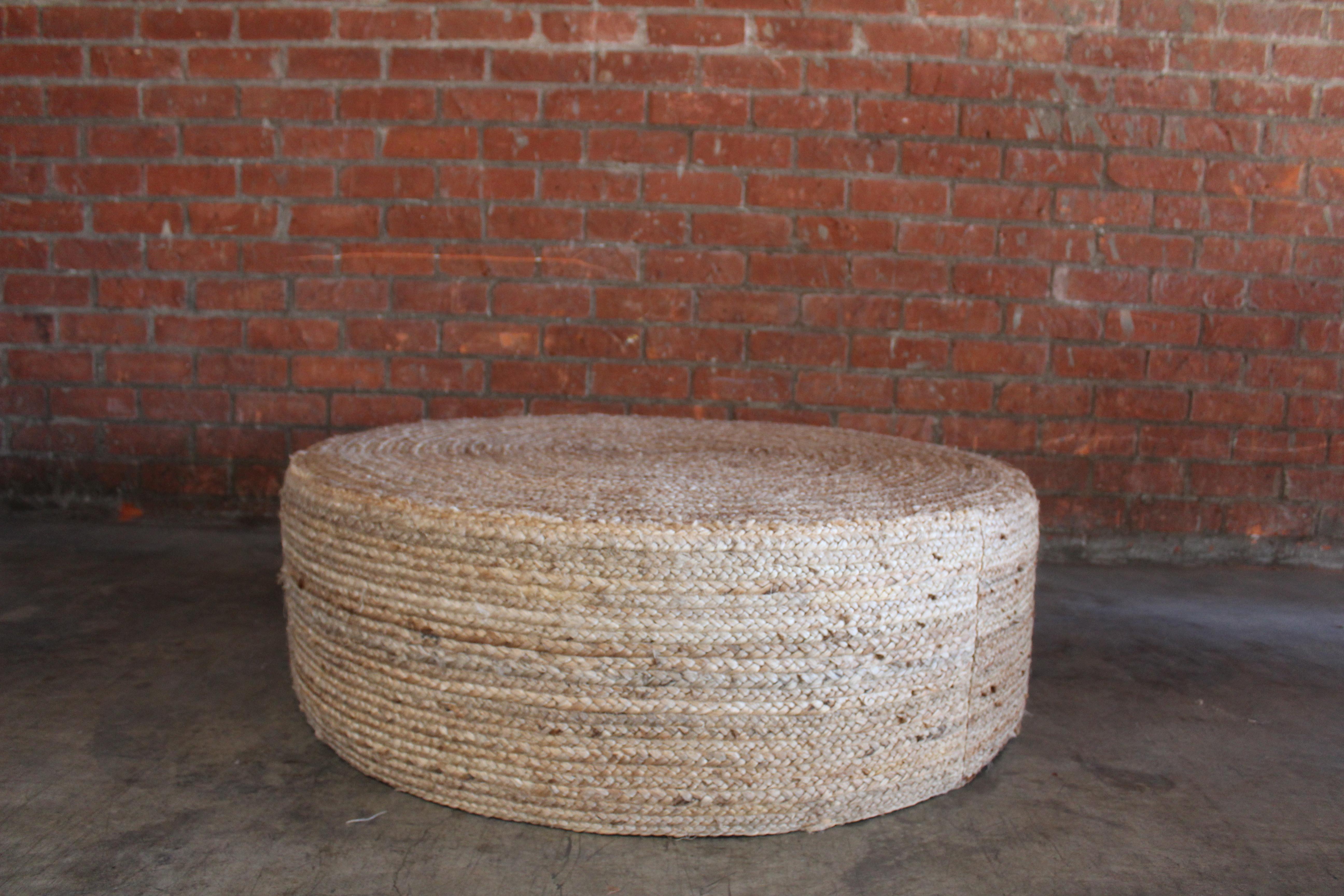 Custom Jute Ottoman 7