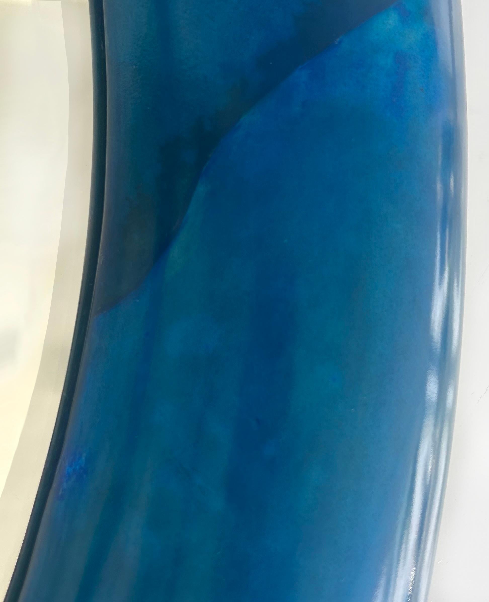 Contemporary Custom Karl Springer Style Goatskin Covered Beveled Mirror For Sale