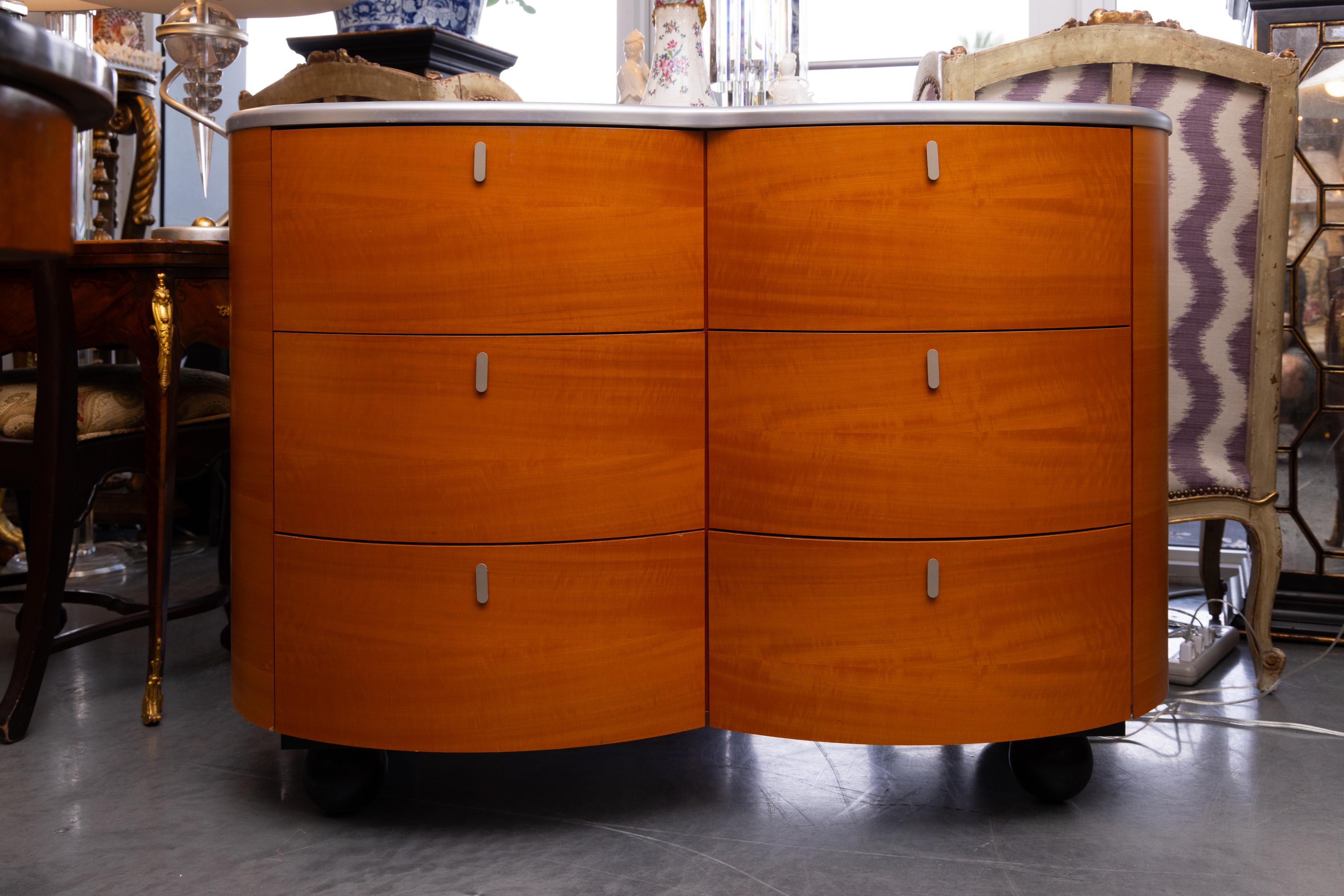 Biedermeier Comò a forma di rene personalizzato in vendita