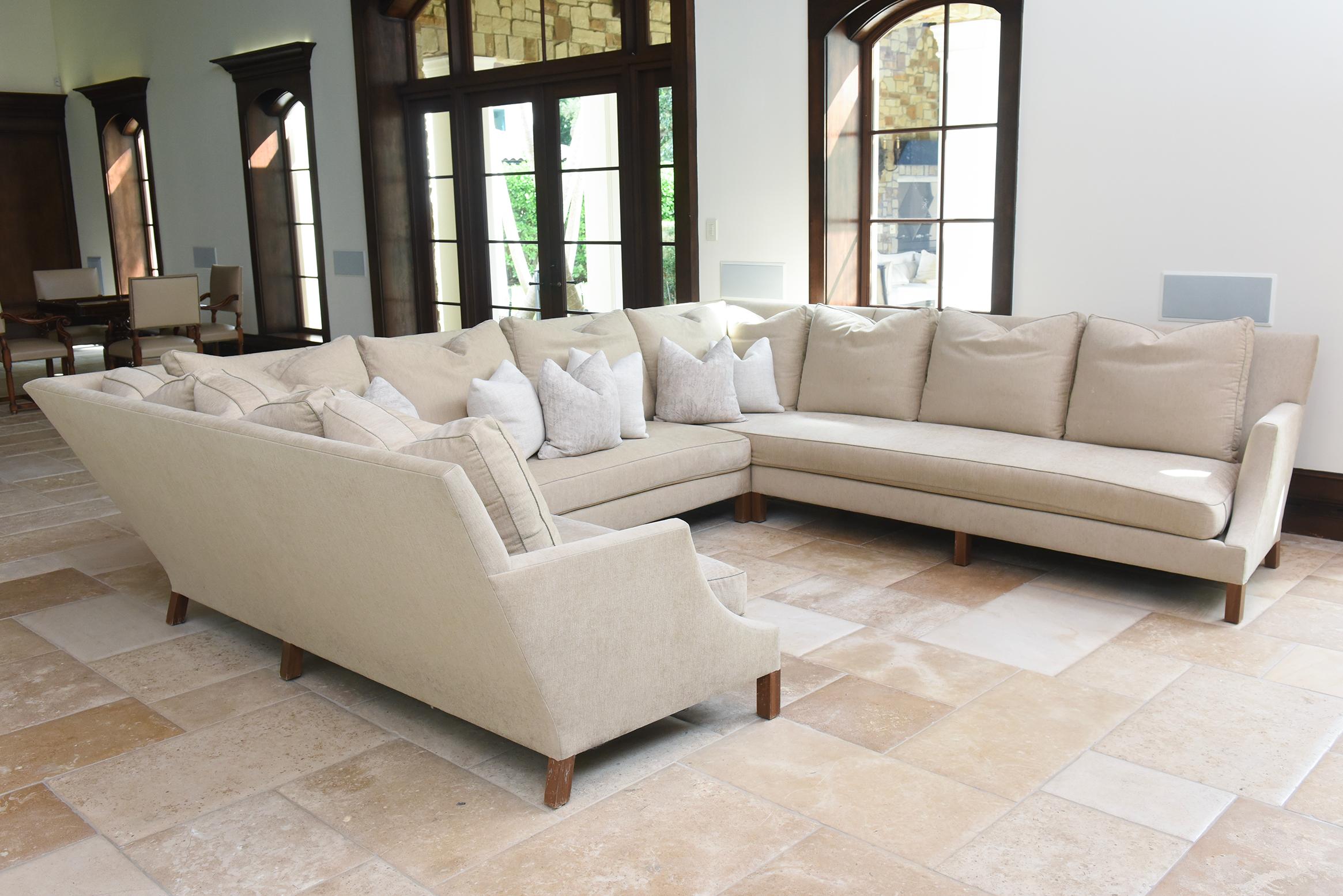 Contemporary Custom L-Shaped Sectional Sofa by Holly Hunt, Designed by John Hutton (2011) For Sale