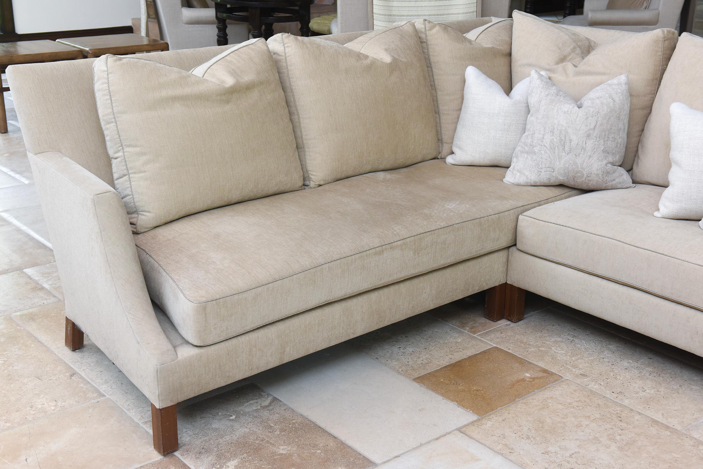 Custom L-Shaped Sectional Sofa by Holly Hunt, Designed by John Hutton (2011) For Sale 1