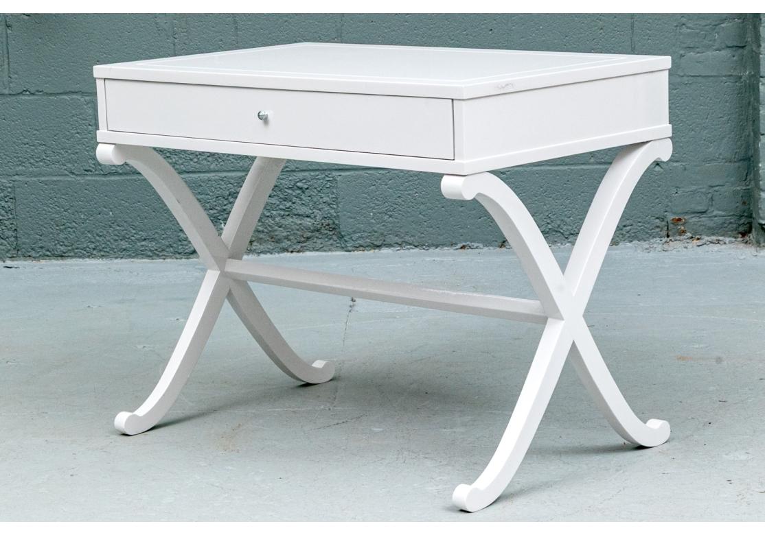 Custom Lacquer Barbara Barry Side Table In Good Condition For Sale In Bridgeport, CT