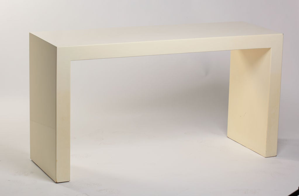 parsons style console table