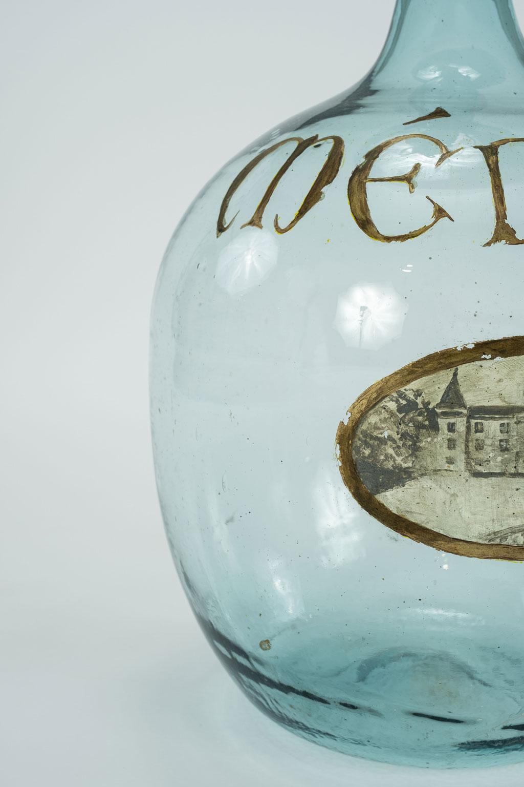 French Provincial Custom Lamp from 19th Century Wine Bottle