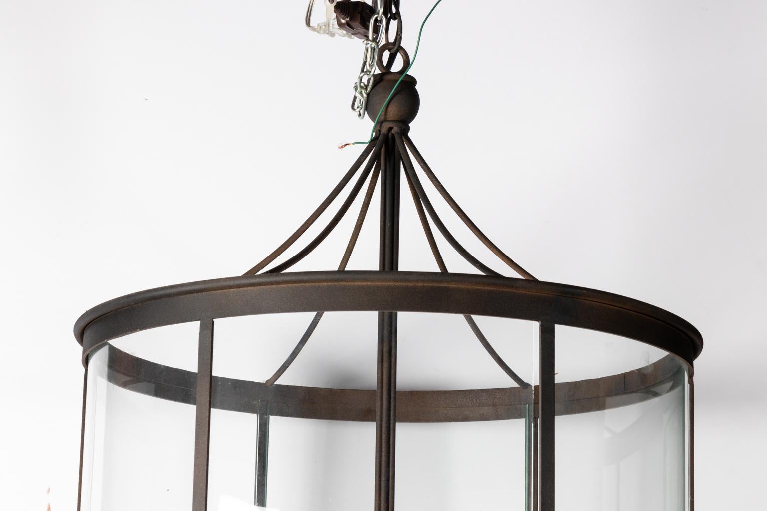 Contemporary made lantern by Laura Laehler with five lights.
 