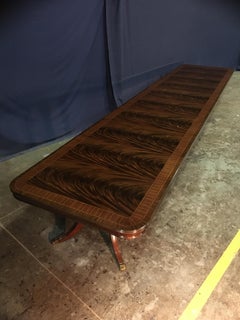 Custom 20 ft. Large Mahogany Banquet Dining Table by Leighton Hall