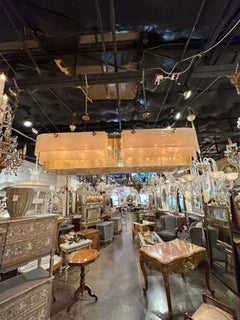 Large Scale Murano Glass Oval Chandelier