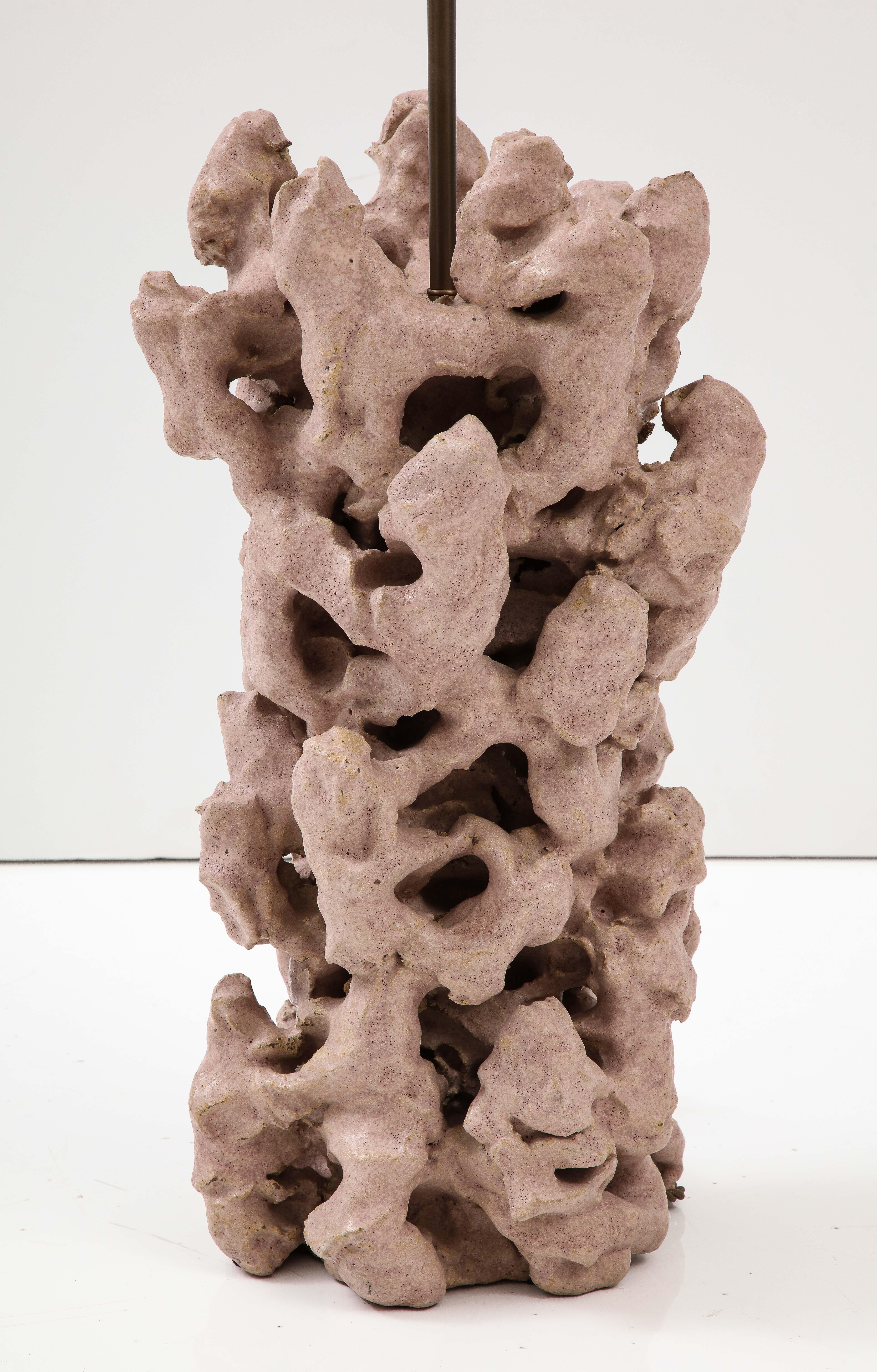 stacked rock lamp