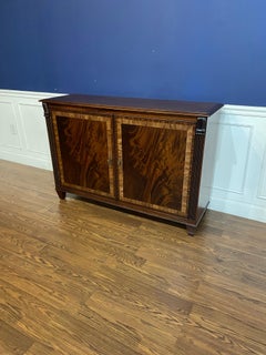 Custom Large Two Door Regency Style Mahogany Buffet