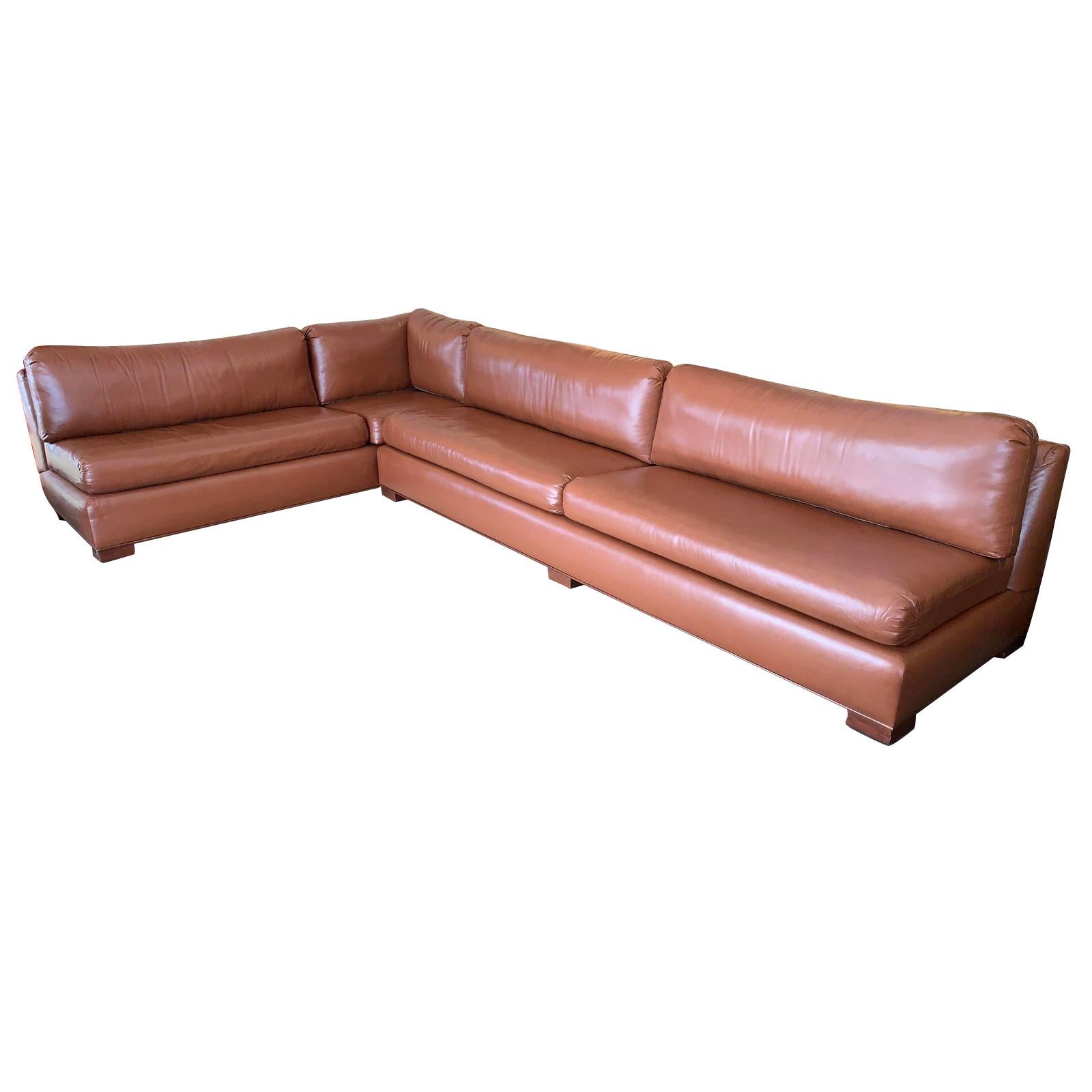Custom Large Two-Piece Sectional For Sale