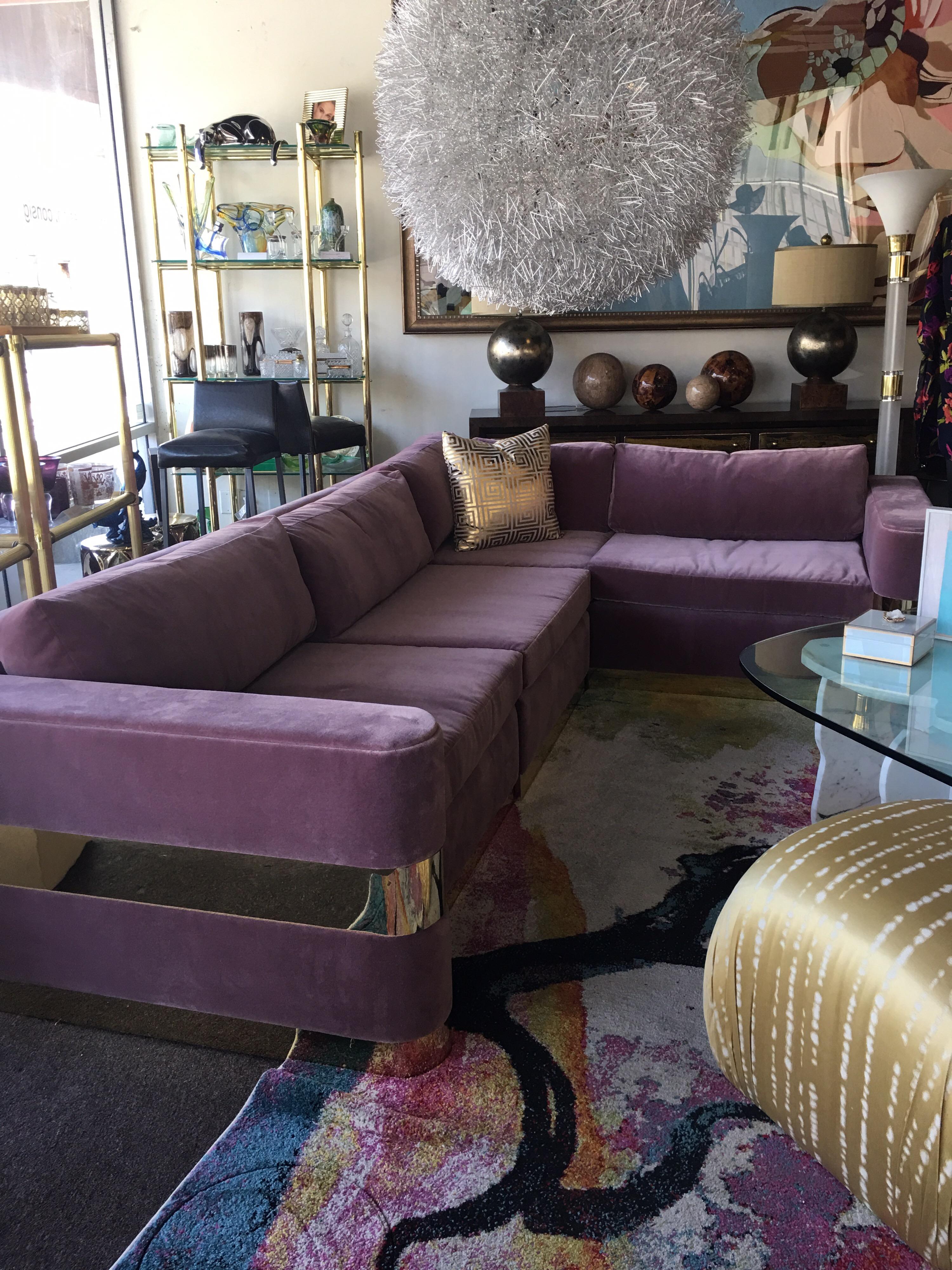 lavender sectional